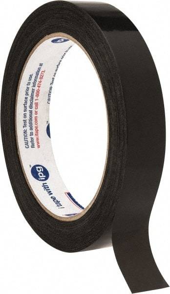 Intertape - 3/4" x 60 Yd Black Rubber Adhesive Strapping Tape - Polypropylene Film Backing, 2.7 mil Thick, 95 Lb Tensile Strength, Series 197 - Americas Industrial Supply