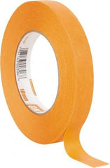 Intertape - 3/4" Wide x 60 Yd Long Orange Paper Masking Tape - Series Orange Mask, 7.3 mil Thick, 23 In/Lb Tensile Strength - Americas Industrial Supply