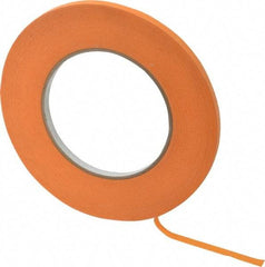 Intertape - 1/4" Wide x 60 Yd Long Orange Paper Masking Tape - Series Orange Mask, 7.1 mil Thick, 23 In/Lb Tensile Strength - Americas Industrial Supply