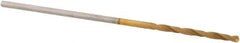 Guhring - #68 118° High Speed Steel Jobber Drill - TiN Finish, Right Hand Cut, Spiral Flute, Straight Shank, 30mm OAL, Standard Point - Americas Industrial Supply