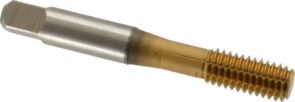 Accupro - 3/8-16 UNC H5 Thread Limit Bottoming Thread Forming Tap - Powdered Metal High Speed Steel, TiN Finish, 2-15/16" OAL - Americas Industrial Supply
