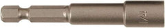 Wiha - 1/4" Magnetic Nutsetter - 1/4" Hex Drive, 2-1/2" OAL - Americas Industrial Supply