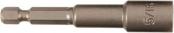 Wiha - 5/16" Magnetic Nutsetter - 1/4" Hex Drive, 2-1/2" OAL - Americas Industrial Supply