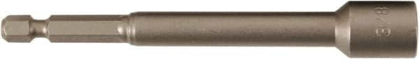 Wiha - 3/8" Magnetic Nutsetter - 1/4" Hex Drive, 4" OAL - Americas Industrial Supply