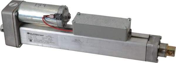 Duff-Norton - 8" Stroke Len, 25% Duty Cycle, 12 Volt, Linear Electromechanical Actuator with Limit Switch - DC Input, 0.5" per Second, 100 Lb Capacity - Americas Industrial Supply