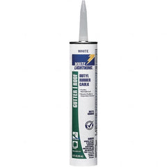 White Lightning - 10 oz Cartridge White Butyl Rubber Caulk - -40 to 180°F Operating Temp, 24 to 48 hr Full Cure Time - Americas Industrial Supply