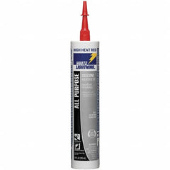 White Lightning - 10 oz Cartridge Red RTV Silicone Joint Sealant - -80 to 400°F Operating Temp, 30 min Tack Free Dry Time, 24 hr Full Cure Time - Americas Industrial Supply