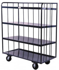 Durham - 1,200 Lb Capacity, Steel Open Portable Shelf Truck - 48" Wide x 61" High - Americas Industrial Supply