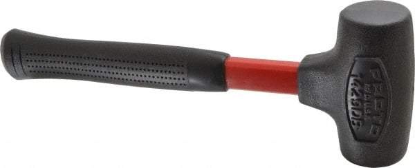 Proto - 16 oz Head 1-5/8" Face Diam Urethane Dead Blow Hammer - 12" OAL, Fiberglass Handle - Americas Industrial Supply