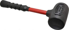 Proto - 64 oz Head 2-5/8" Face Diam Urethane Dead Blow Hammer - 14-3/8" OAL, Fiberglass Handle - Americas Industrial Supply