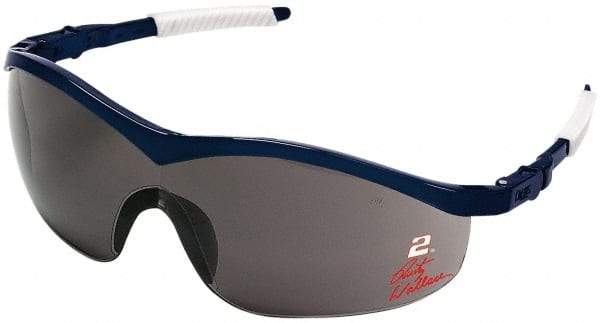 MCR Safety - Gray Lenses, Frameless Safety Glasses - Scratch Resistant, Size Universal, Wrap Around - Americas Industrial Supply