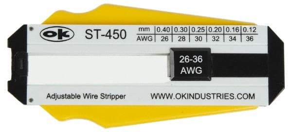 Jonard Tools - 36 to 26 AWG Capacity Precision Wire Stripper - Polycarbonate Handle - Americas Industrial Supply