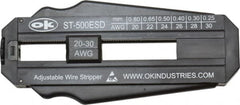 Jonard Tools - 30 to 20 AWG Capacity Precision Wire Stripper - ESD Safe Polycarbonate Handle - Americas Industrial Supply