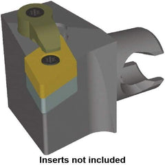 Kennametal - Right Hand Cut, Size KM25, DN.. Insert Compatiblity, Modular Turning & Profiling Cutting Unit Head - 22mm Ctr to Cutting Edge, 30mm Head Length, Series KM Mini - Americas Industrial Supply