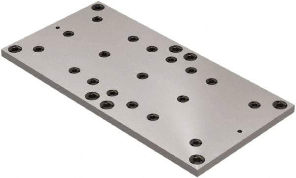 Jergens - 500mm Long x 1,000mm Wide Steel Fixture Plate - 30mm Plate Thickness - Americas Industrial Supply