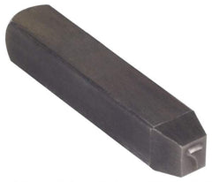 Made in USA - 3/16" Character Size, 7 Character, Heavy Duty Individual Steel Stamp - Steel, Number - Americas Industrial Supply