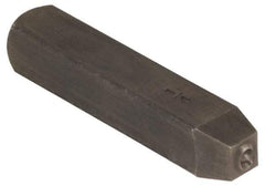 Made in USA - 3/16" Character Size, 9 Character, Heavy Duty Individual Steel Stamp - Steel, Number - Americas Industrial Supply