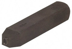 Made in USA - 1/8" Character Size, Q Character, Heavy Duty Individual Steel Stamp - Steel, Letter - Americas Industrial Supply