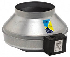 Fantech - 8" Diam, 1.14 Amp, 120 Volt Duct Fan - 461 CFM, 2,550 RPM, 0.183 hp, Variable Speed - Americas Industrial Supply