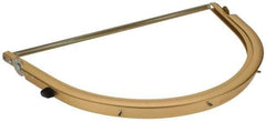 BULLARD - Aluminum Face Shield Frame - Gold, Chemical Handling & High Heat Applications, Compatible with Full Brim Hard Hats - Americas Industrial Supply