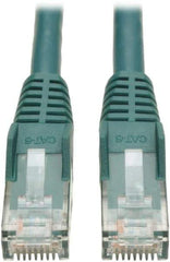 Tripp-Lite - Cat6, 24 AWG, 8 Wires, 550 MHz, Unshielded Network & Ethernet Cable - Green, PVC, 10' OAL - Americas Industrial Supply