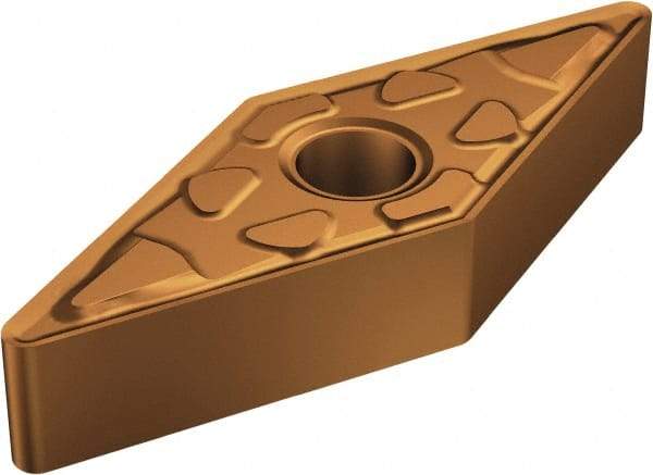 Sandvik Coromant - VNMG332 MM Grade 1125 Carbide Turning Insert - TiAlN/AlCr2O3 Finish, 35° Diamond, 3/8" Inscr Circle, 3/16" Thick, 1/32" Corner Radius - Americas Industrial Supply