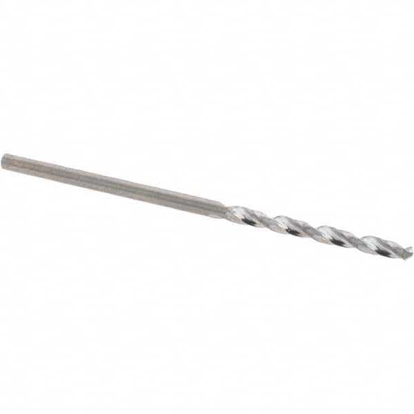 Guhring - 1.8mm 118° Solid Carbide Jobber Drill - Bright Finish, Right Hand Cut, Spiral Flute, Straight Shank, 46mm OAL, Faceted Point - Americas Industrial Supply