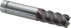 Niagara Cutter - 3/4", 5 Flute, Single End, Solid Carbide, 0.03" Corner Radius End Mill - 4" OAL, 45° Helix, Right Hand Flute, 1-5/8" LOC, Right Hand Cut - Americas Industrial Supply