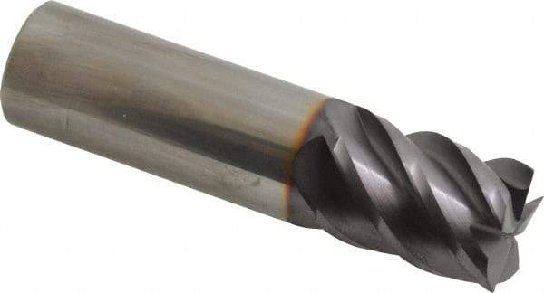Niagara Cutter - 3/4", 5 Flute, Single End, Solid Carbide, 0.02" Corner Radius End Mill - 3" OAL, 45° Helix, Right Hand Flute, 1" LOC, Right Hand Cut - Americas Industrial Supply
