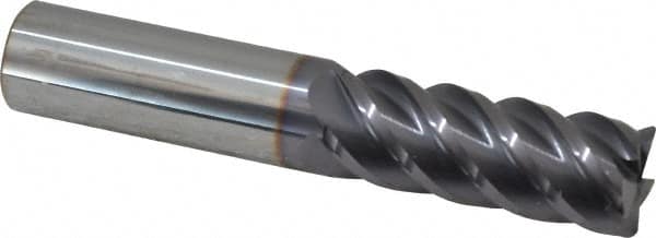 Niagara Cutter - 5/8", 5 Flute, Single End, Solid Carbide, 0.03" Corner Radius End Mill - 3-1/2" OAL, 45° Helix, Right Hand Flute, 1-5/8" LOC, Right Hand Cut - Americas Industrial Supply