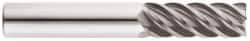Niagara Cutter - 5/8", 5 Flute, Single End, Solid Carbide, 0.045" Corner Radius End Mill - 3" OAL, 45° Helix, Right Hand Flute, 3/4" LOC, Right Hand Cut - Americas Industrial Supply