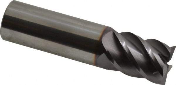 Niagara Cutter - 3/4", 5 Flute, Single End, Solid Carbide, 0.015" Corner Radius End Mill - 3" OAL, 45° Helix, Right Hand Flute, 1" LOC, Right Hand Cut - Americas Industrial Supply