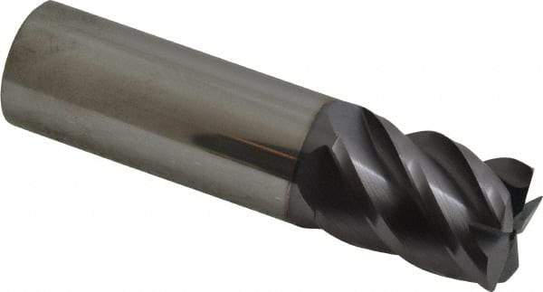 Niagara Cutter - 3/4", 5 Flute, Single End, Solid Carbide, 0.03" Corner Radius End Mill - 3" OAL, 45° Helix, Right Hand Flute, 1" LOC, Right Hand Cut - Americas Industrial Supply