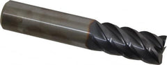 Niagara Cutter - 3/4", 5 Flute, Single End, Solid Carbide, 0.015" Corner Radius End Mill - 4" OAL, 45° Helix, Right Hand Flute, 1-5/8" LOC, Right Hand Cut - Americas Industrial Supply