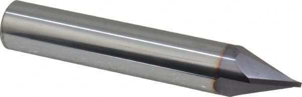 Niagara Cutter - 1/2" Diam 2 Flute Single End Solid Carbide Chamfer Mill - Americas Industrial Supply