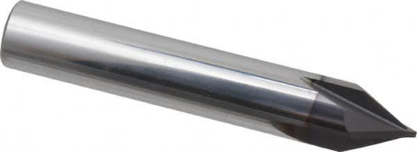 Niagara Cutter - 1/2" Diam 4 Flute Single End Solid Carbide Chamfer Mill - Americas Industrial Supply