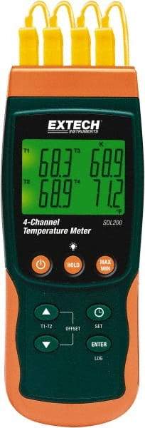 Extech - -58 to 2372°F, Temp Recorder - Americas Industrial Supply
