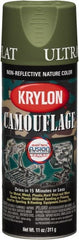 Krylon - Light Green, Flat, Direct to Plastic Spray Paint - Exact Industrial Supply