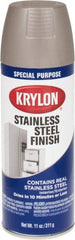 Krylon - Stainless Steel, Flat, Metallic Spray Paint - Exact Industrial Supply