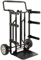 DeWALT - 175 Lb Capacity 37-5/8" OAH DS Carrier - 16-1/2 x 11-1/2" Base Plate, Swept Back, Continuous Handle, Steel/Plastic/Rubber, Rubber Wheels - Americas Industrial Supply