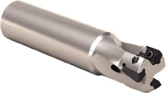 Seco - 16mm Cut Diam, 8mm Max Depth of Cut, 16mm Shank Diam, 135mm OAL, Indexable Square Shoulder End Mill - XO.. 0903.. Inserts, Cylindrical Shank, 90° Lead Angle, Through Coolant, Series Micro Turbo - Americas Industrial Supply