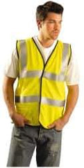 OccuNomix - Size 2XL Flame Resistant/Retardant Yellow Solid General Purpose Vest - 48 to 50" Chest, ANSI 107-2015, ASTM F1506, ATPV=5.1 cal/Sq cm, NFPA 70E/HRC=1, Hook & Loop Closure, 1 Pocket, Modacrylic/Aramid Blend - Americas Industrial Supply