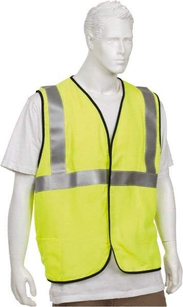 OccuNomix - Size 3XL Flame Resistant/Retardant Yellow Solid General Purpose Vest - 52 to 54" Chest, ANSI 107-2015, ASTM F1506, ATPV=5.4 cal/Sq cm, NFPA 70E/HRC=1, Hook & Loop Closure, 1 Pocket, Modacrylic/Aramid Blend - Americas Industrial Supply
