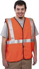 OccuNomix - Size 2XL Flame Resistant/Retardant Orange Solid General Purpose Vest - 48 to 50" Chest, ANSI 107-2015, ASTM F1506, ATPV=5.4 cal/Sq cm, NFPA 70E/HRC=1, Hook & Loop Closure, 1 Pocket, Modacrylic/Aramid Blend - Americas Industrial Supply