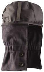 OccuNomix - Navy Blue/Black, Underneath Hard Hat Winter Liner - Long Neck Length, 2 Layer - Americas Industrial Supply