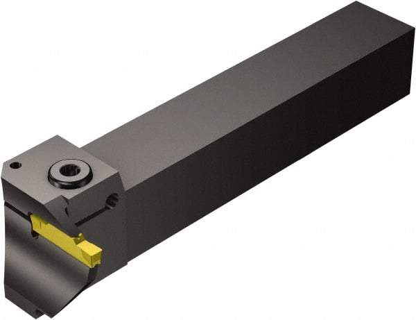 Sandvik Coromant - R/LG123..BM, External, Left Hand, 20mm Max Depth of Cut, Indexable Grooving Tool Holder - N123K2-0600-0004-TF Insert Compatibility, 25mm Shank Height, 25mm Shank Width, 154.3mm OAL - Americas Industrial Supply