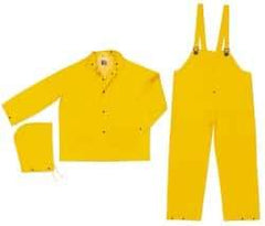 MCR Safety - Size 7XL, Yellow, Rain, Disposable Encapsulated Suit - Detachable Hood - Americas Industrial Supply