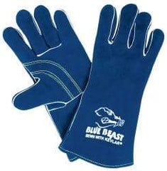 MCR Safety - Size 2XL Cowhide Welding Glove - 13" OAL, Gauntlet Cuff - Americas Industrial Supply