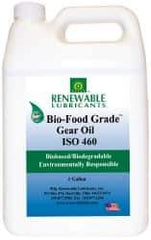 Renewable Lubricants - 1 Gal Bottle, Mineral Gear Oil - 23°F to 250°F, 382 St Viscosity at 40°C, 49 St Viscosity at 100°C, ISO 460 - Americas Industrial Supply