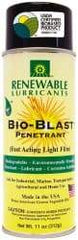 Renewable Lubricants - 11 oz Aerosol Thin Oily Film Penetrant/Lubricant - Light Golden, -22°F to 208°F - Americas Industrial Supply